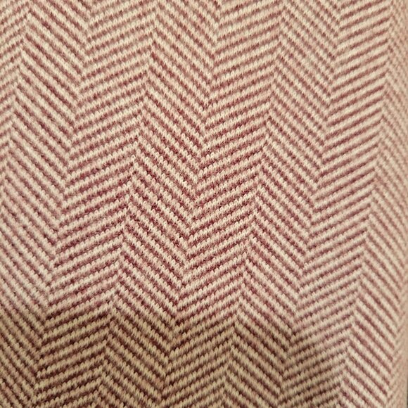 LOFT Faux Suede Elbow Patch Herringbone Blazer Sz 10 - Picture 11 of 13